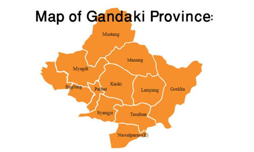Map Of Gandaki Province